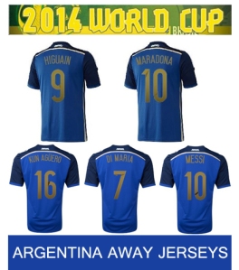 Argentinien Away Fußballtrikot WM 2014