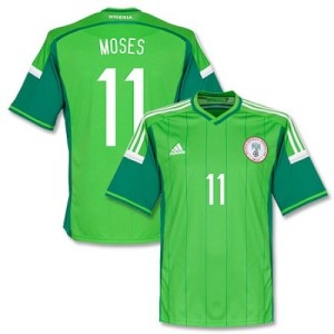 Nigeria Matchtröja Hemma VM 2014 Moses 11